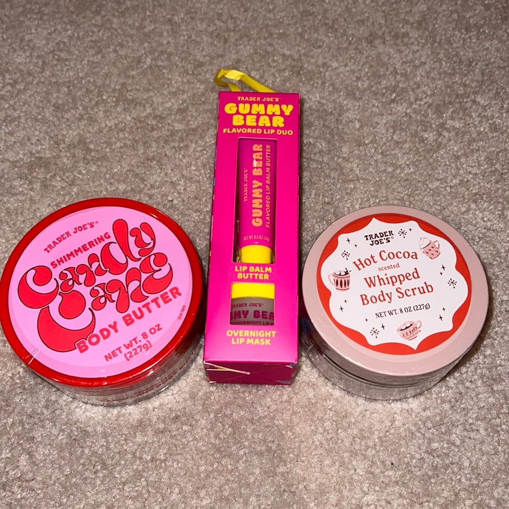 NWT 3pc Trader Joe’s Holiday body Care bundle